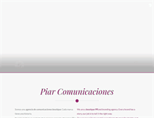 Tablet Screenshot of piarcomunicaciones.cl